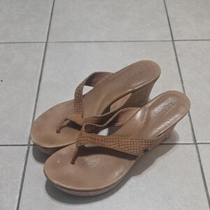 Women's Brown Wedge Sandals